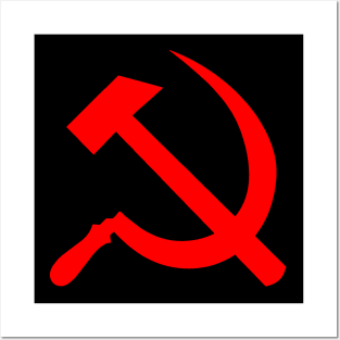 Hammer and Sickle Red Posters and Art